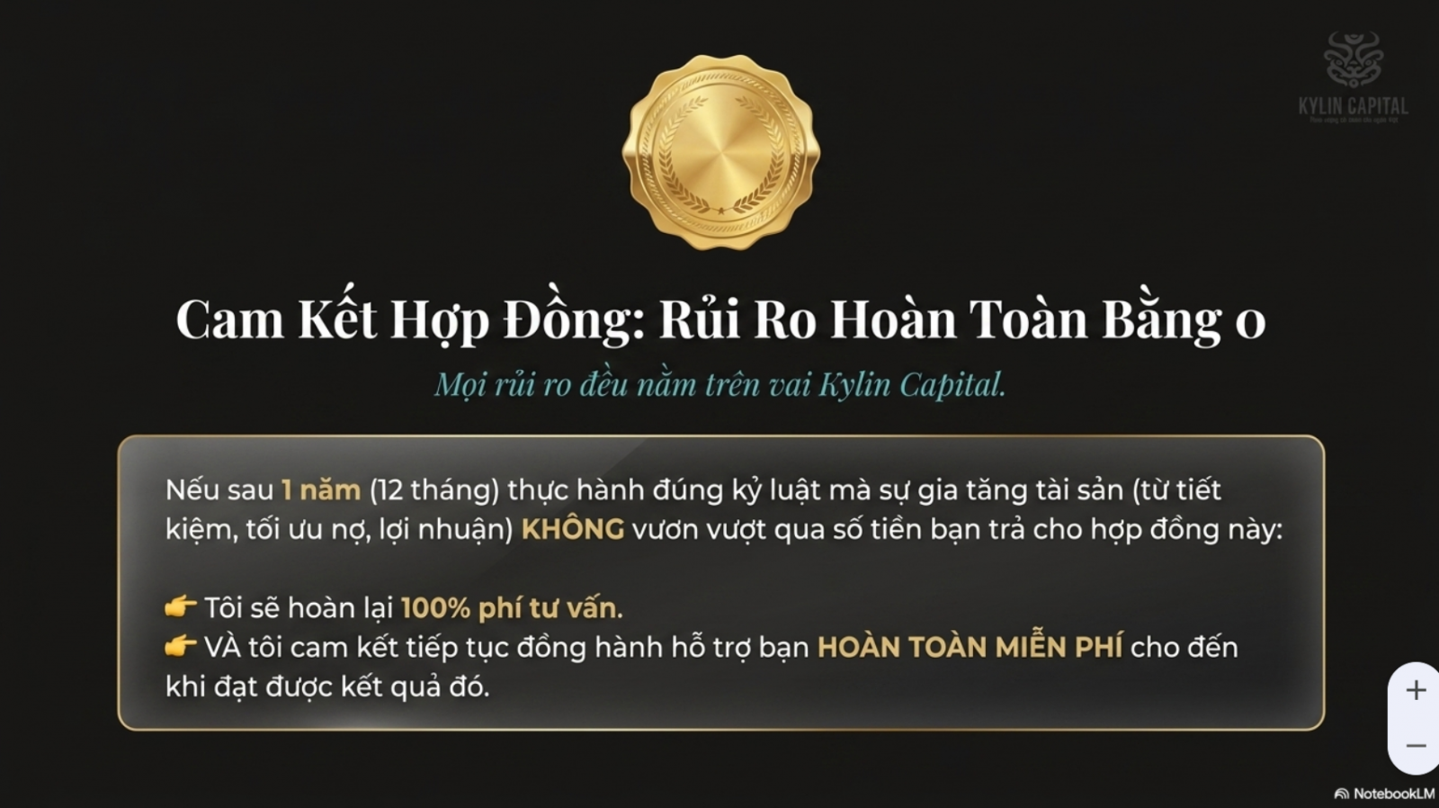 Cam kết hợp đồng: Rủi ro hoàn toàn bằng 0